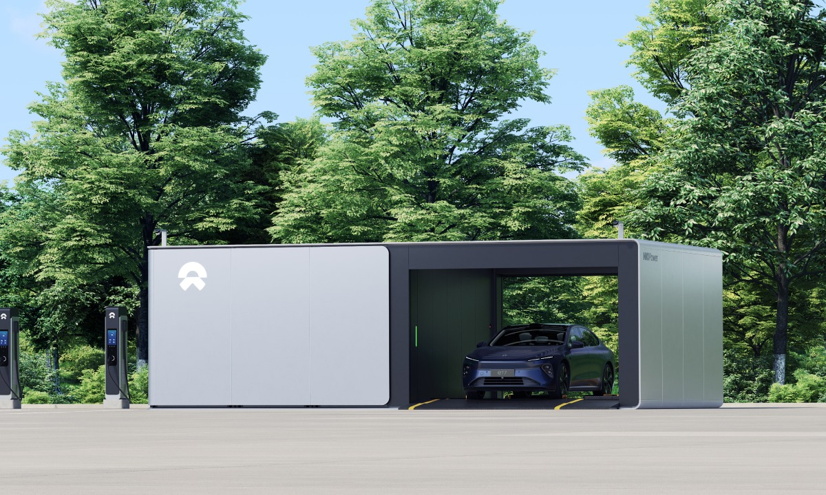 NIO Power Swap Station für Batterietausch in wenigen Minuten